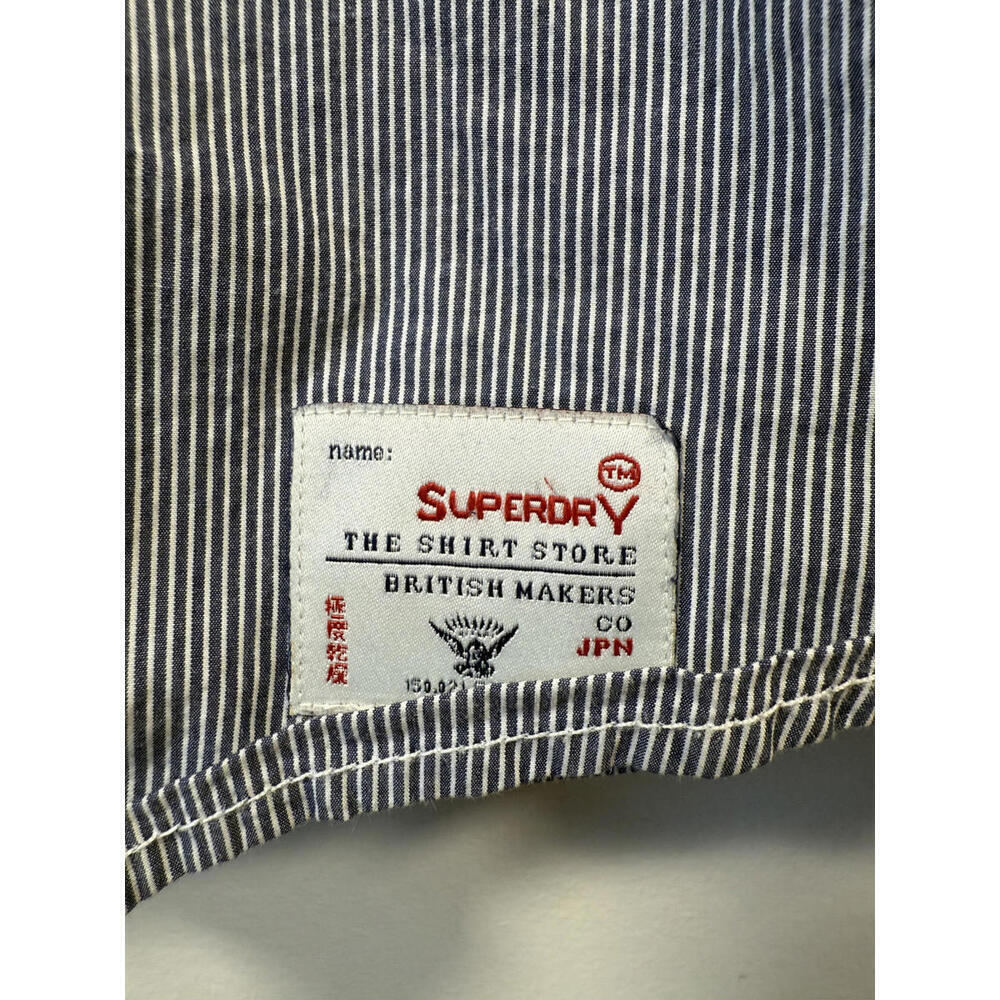 👔‎ Vintage Superdry “The Shirt Store” Pinstripe Button-Up — Size M - Picture 5 of 6
